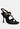 DOMEDA Black Metal Chain Mid Heel Sandal-Black