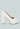 Faux Leather Block Heel Pumps in White by Mode