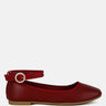 danseur ankle strap detail ballet flats#color_burgundy