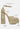 COSETTE Diamante Embellished Ankle Strap High Block Heel Sandals in Beige#color_beige