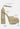 COSETTE Diamante Embellished Ankle Strap High Block Heel Sandals in Beige#color_beige