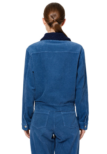 Corduroy Borg Jacket and Bottom Co-Ord Set