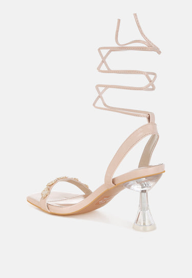 Ebina Charm Detail Spool Heels