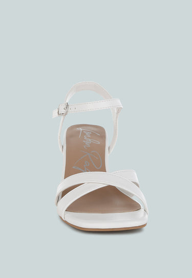 Square Toe Block Heel Sandals by RAG