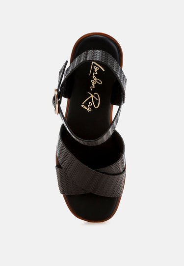 Elenia Platform Block Heel Sandals