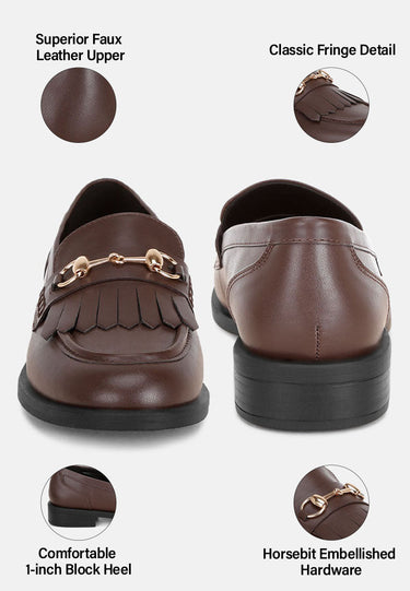 Enola Low Block Heel Loafers