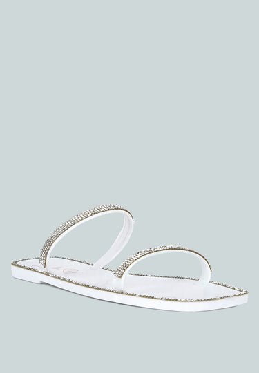 fenta diamante detail jelly flats#color_white