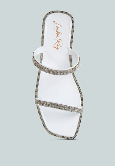 Fenta Diamante Detail Jelly Flats