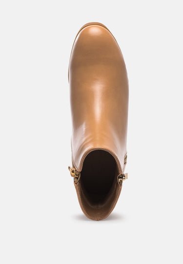 Ankle Boots in Tan