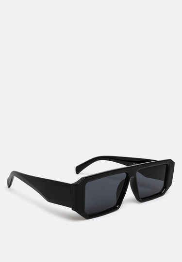 Flat Bridge Rectangular Sunglasses by RAG