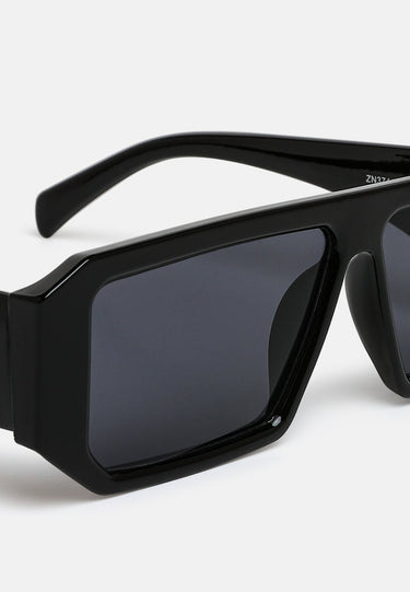 Flat Bridge Rectangular Sunglasses by RAG