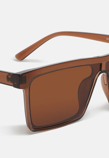 Flat Rim Sunglasses in Brown by RAG
