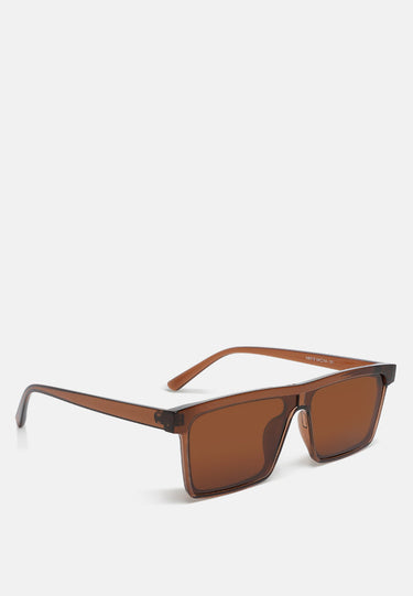 Flat Rim Sunglasses in Brown by RAG