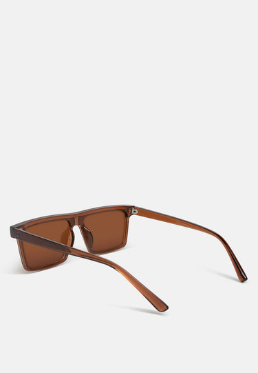 Flat Rim Sunglasses in Brown by RAG