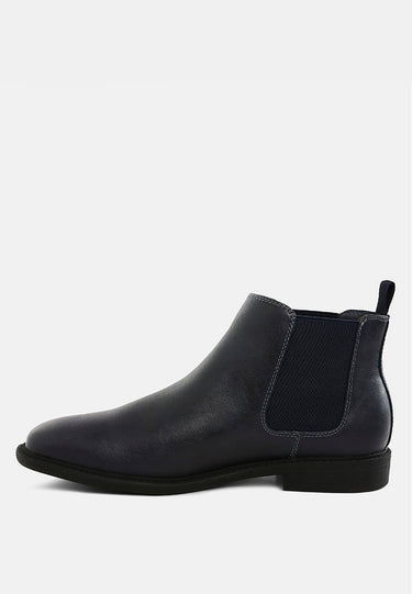 Men's Faux Leather Chelsea Boots by RAG