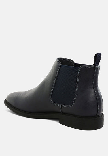 Men's Faux Leather Chelsea Boots by RAG