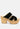 GERD Block Heeled Suede Slip-On Sandal in Black-Black