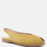 GRETCHEN Mustard Slingback Flat Sandals-Mustard