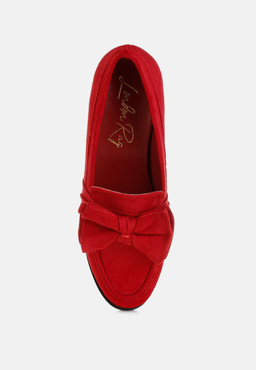 Havisham Bow Accent Heeled Loafers
