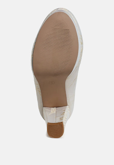 Platform Block Heel Pumps by Mode