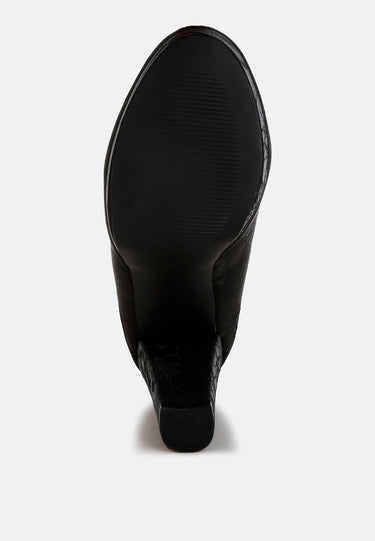 Platform Block Heel Pumps by Mode