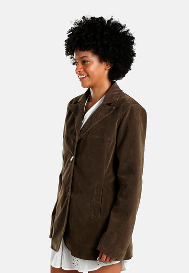 Lapel Collar Button Down Jacket