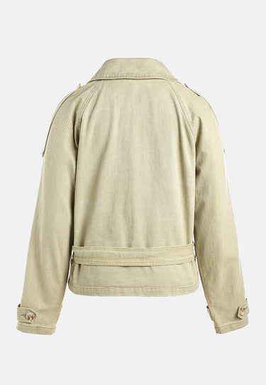 Lapel Collar Trench Jacket