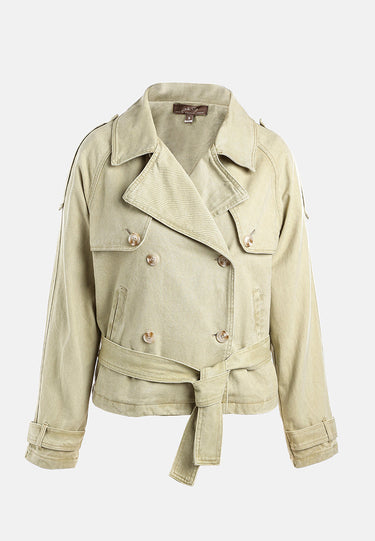 Lapel Collar Trench Jacket
