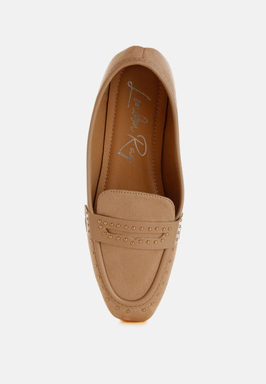 Penny Strap Studded Loafers by Mode