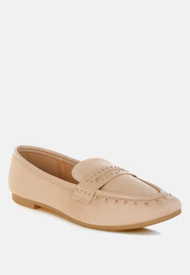 Penny Strap Studded Loafers by Mode