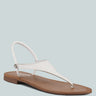MADELINE White Flat Thong Sandals#color_white