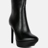 magna black high heeled ankle boot#color_black
