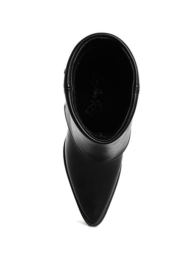 Stud Embellished Foldover Boots by RAG