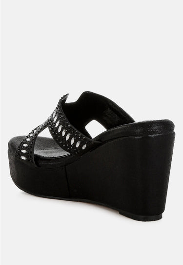 Diamante & Rhinestone Detail Cut-Out Sandals by RAG