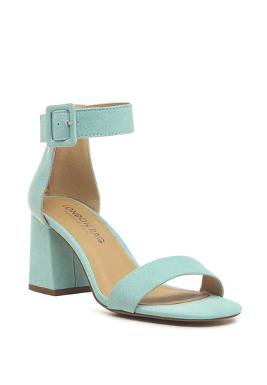 Terang Mint Single Strap Block Heel Sandals