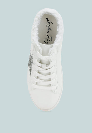 Moxie Fur Collar Slip on Sneakers