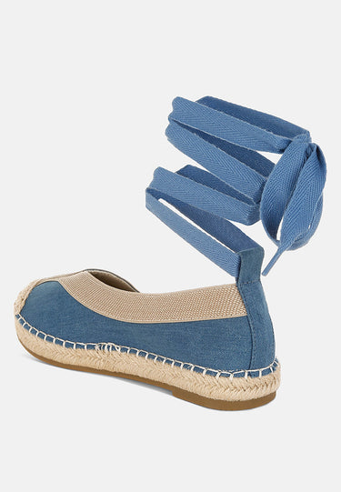 Nalya Detachable Lace Up Espadrille Sandals by Mode