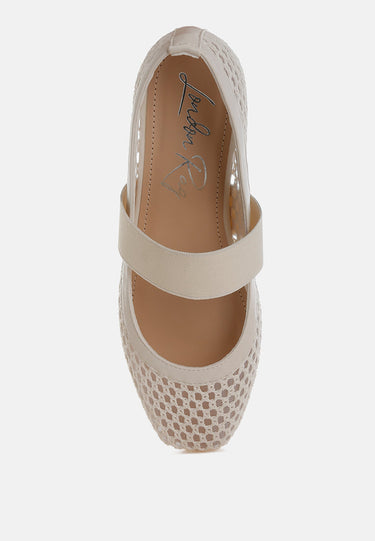 Mid-Foot Strap Ballerinas by Mode