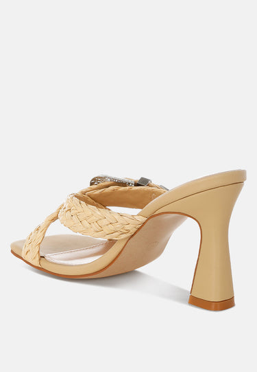 Nimaya Braided Criss-Cross Strap Sandals