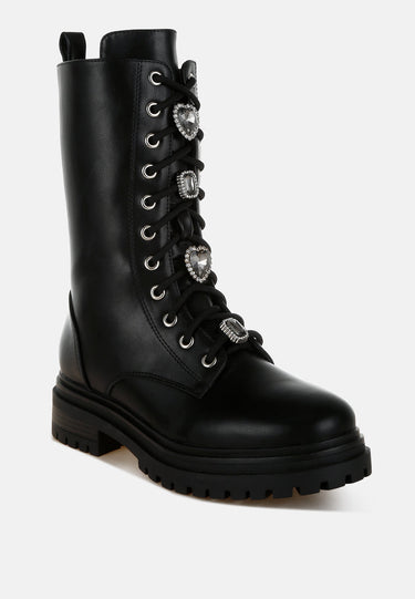 Rhinestone Jewelled Chunky Boots by RAG