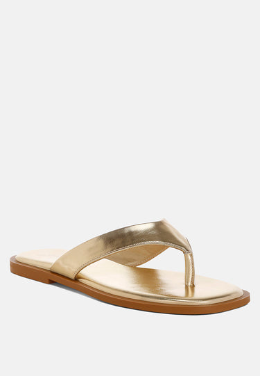 Nitty Square Toe Flats