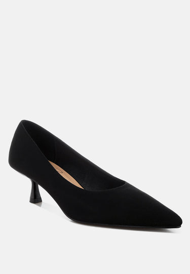 Nivara Pointy Toe Kitten Heels