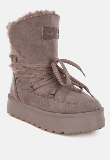 Noaya Chunky Faux Fur Snow Boots