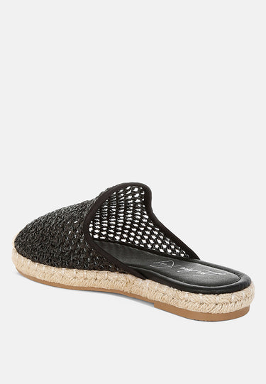 Nongai Raffia Espadrilles Mules by Mode