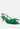 okshak satin bow slingback sandals#color_green