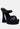 PIN-UP Black Braided High Heel Sandals-Black