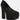 POPPINS Black Diamante Platform Heel Block Pumps_bLACK