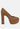 POPPINS Tan Diamante Platform Heel Block Pumps_TAN