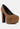 POPPINS Tan Diamante Platform Heel Block Pumps_TAN