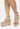 PORTIA Leather Wedge Sandal in Nude-Nude